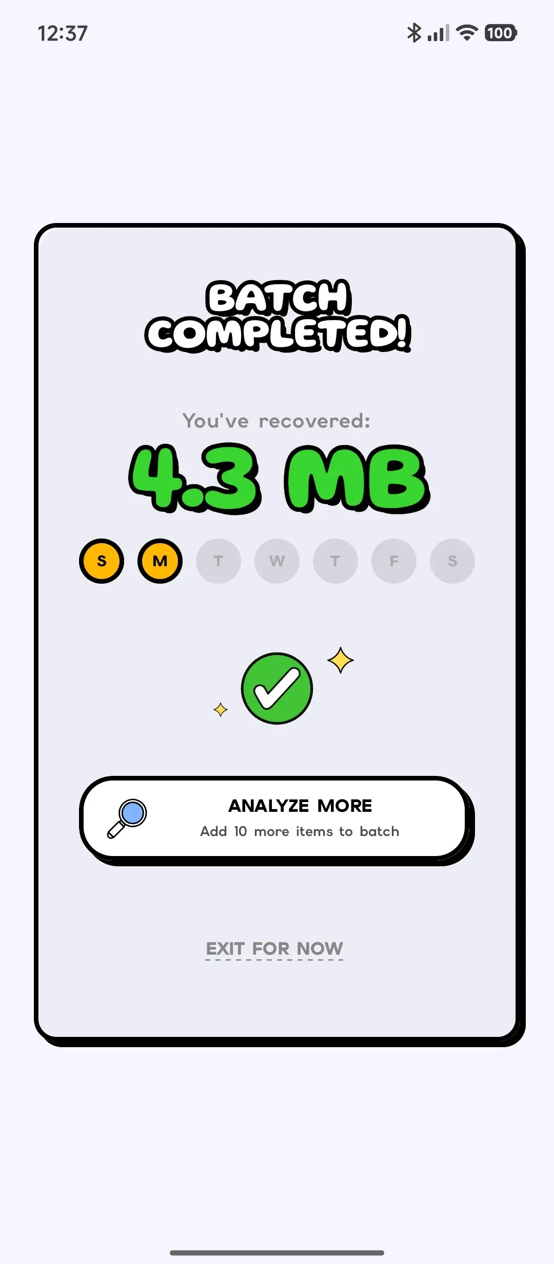 Batch Confirmation